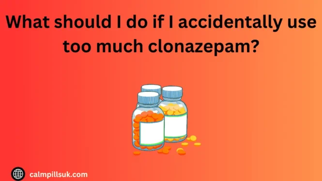 What should I do if I accidentally use too much clonazepam?