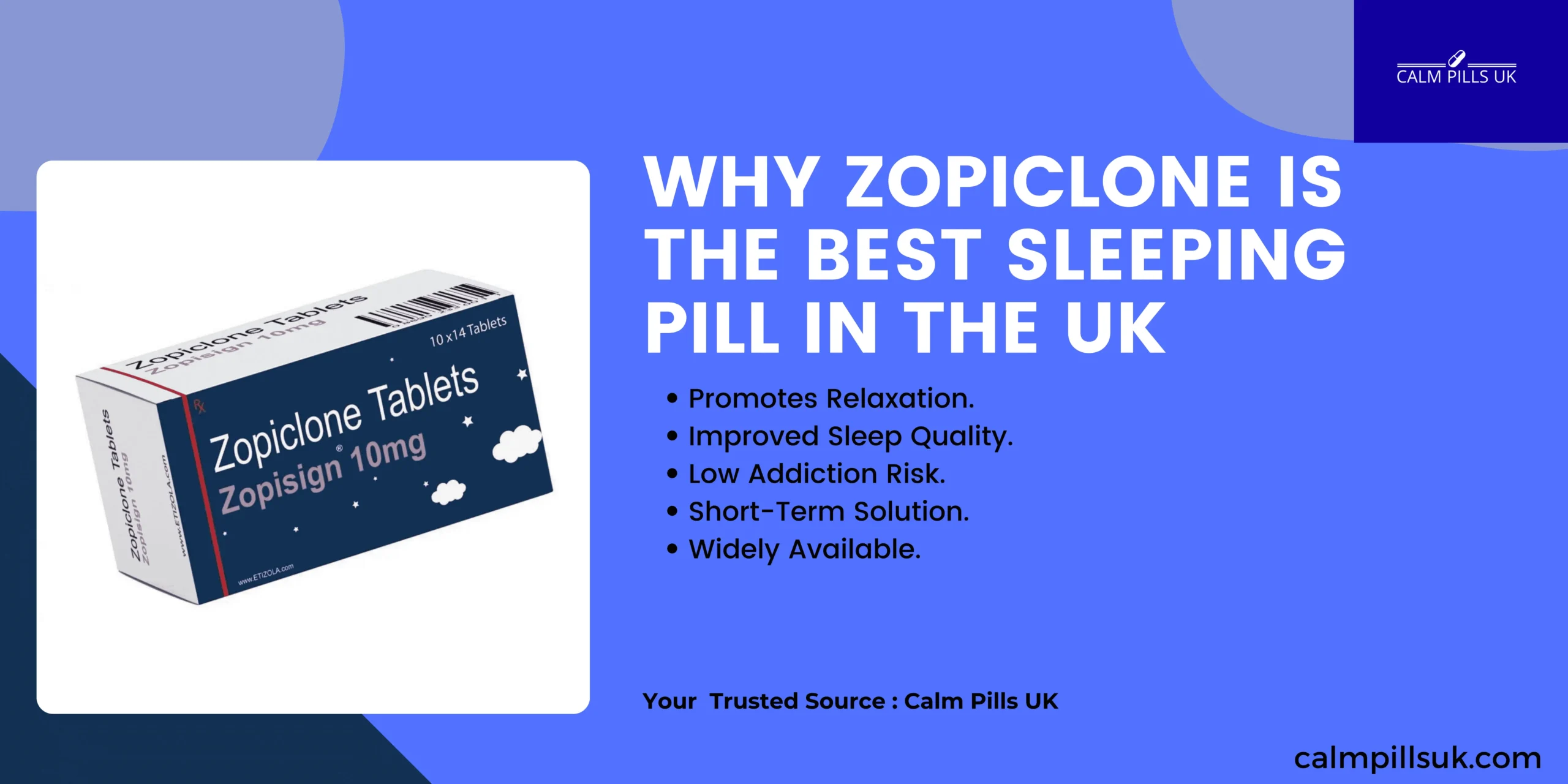 Discover Why Zopiclone is the UK’s Top Sleep Pill